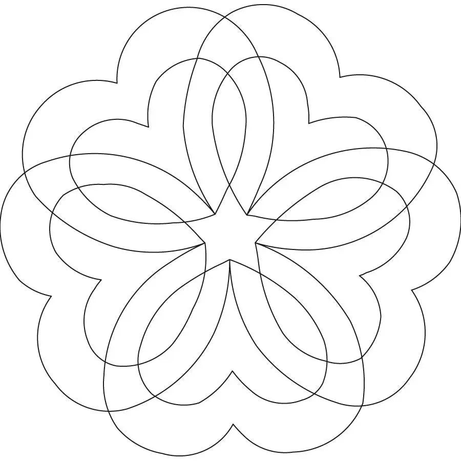 Star of Hearts Digital Design Block