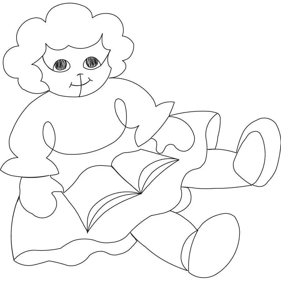 Storybook Doll Digital Design Block