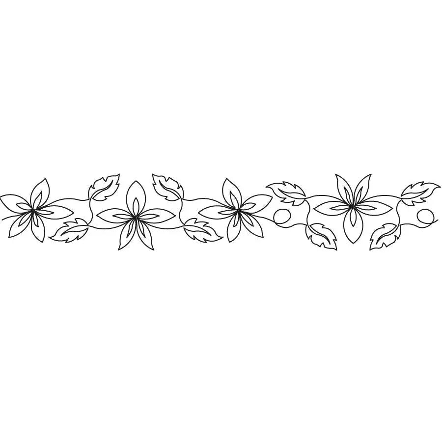Butterfly Flowers Border