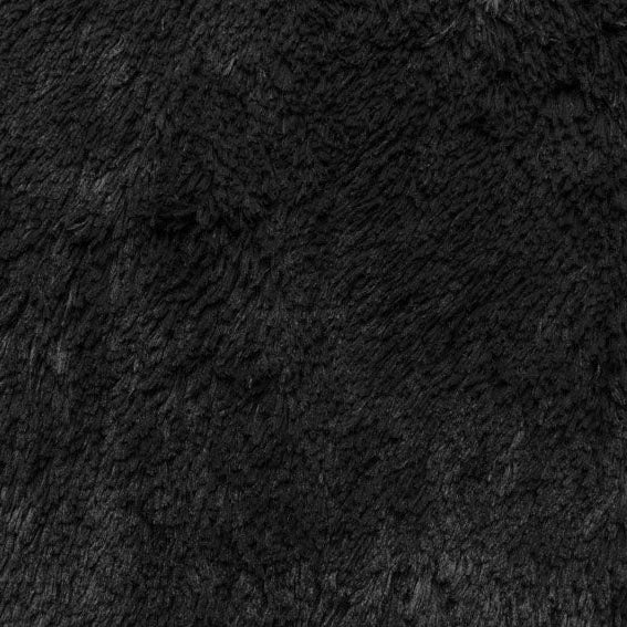 Luxe Cuddle Shaggy Black" 58"/60" Fabric per yard