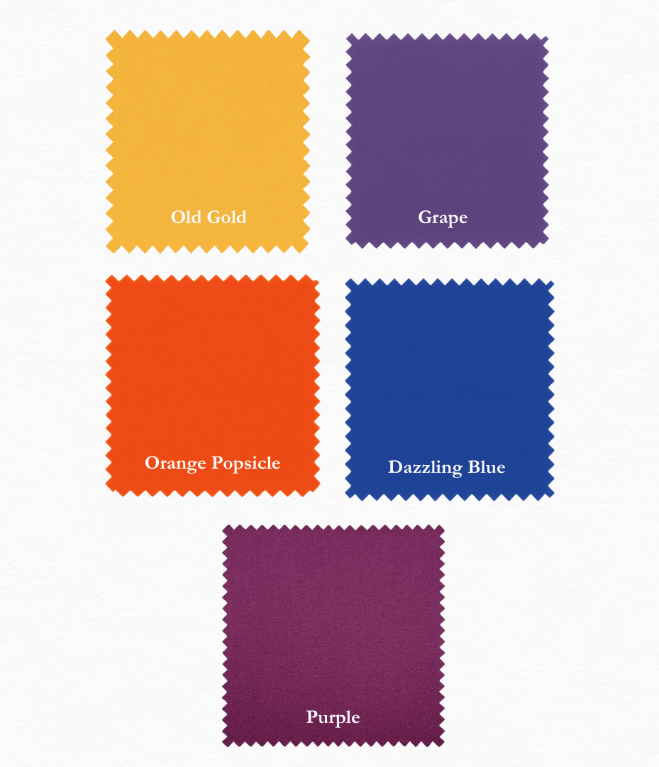 Supreme Solids - One Yard Bundle - 5 pack (Tequila Sunrise)