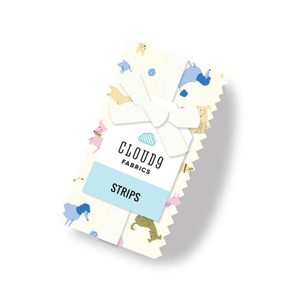 Playful Dogs Strips - 40 Pieces